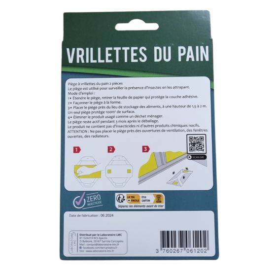 Terra Nostra - Piège Vrillette du pain - Prêt à l'emploi (x2) - Image 2