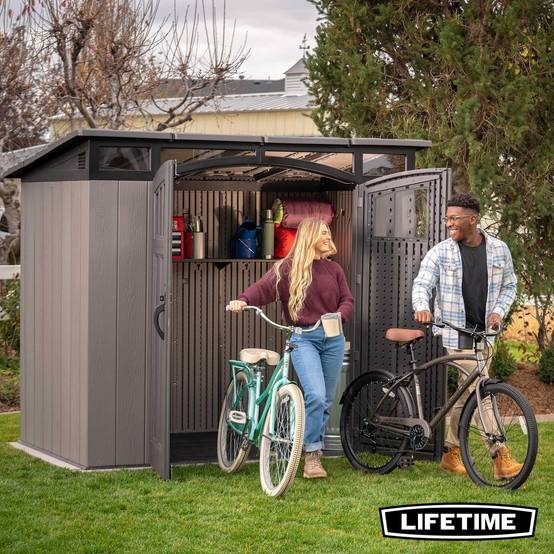 Lifetime - Abri de jardin résine 2.54x1.65m modern LIFETIME #60387U - Image 6