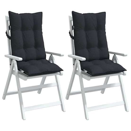 PANGIVO - Coussins de chaise à dossier haut tissu oxford noir 120 x 50 x 7 cm, poids:3.75kg - PANGIVO - Image 4