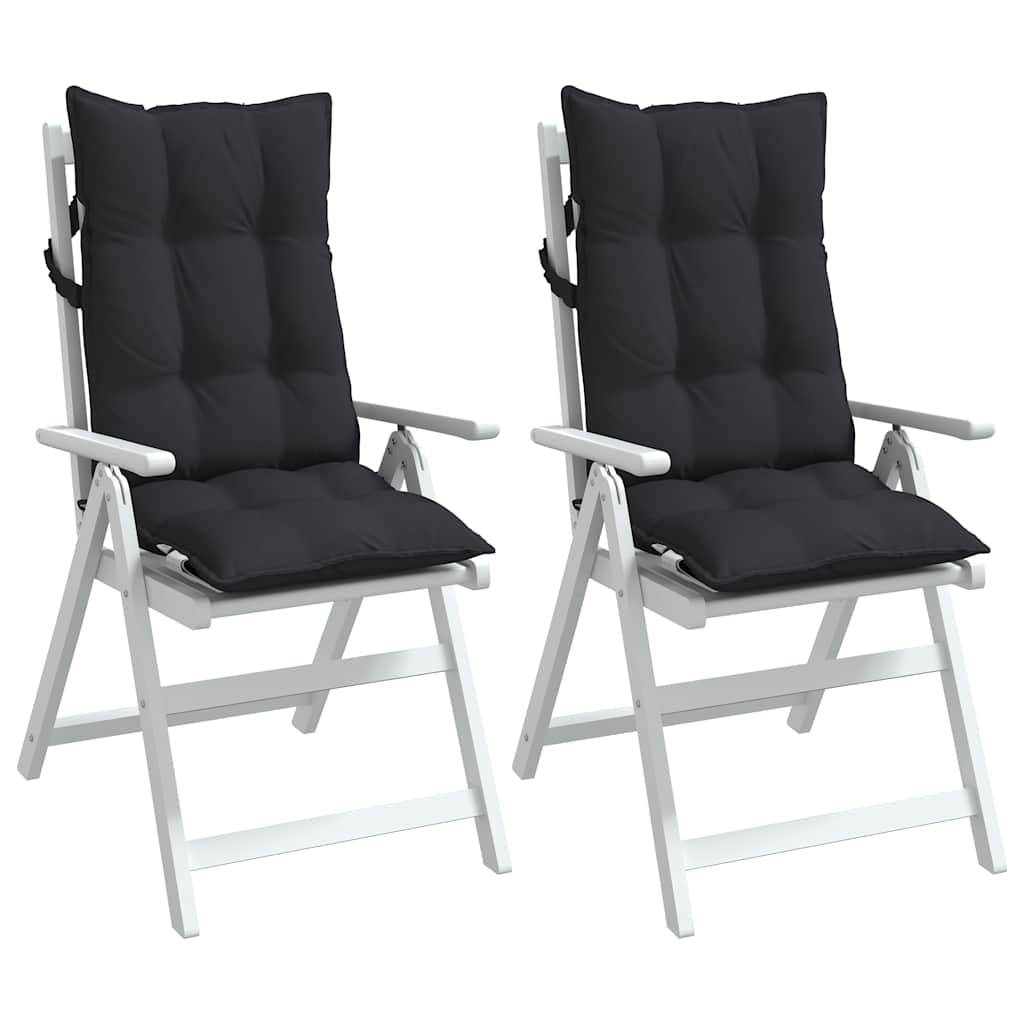 PANGIVO - Coussins de chaise à dossier haut tissu oxford noir 120 x 50 x 7 cm, poids:3.75kg - PANGIVO - Image 4