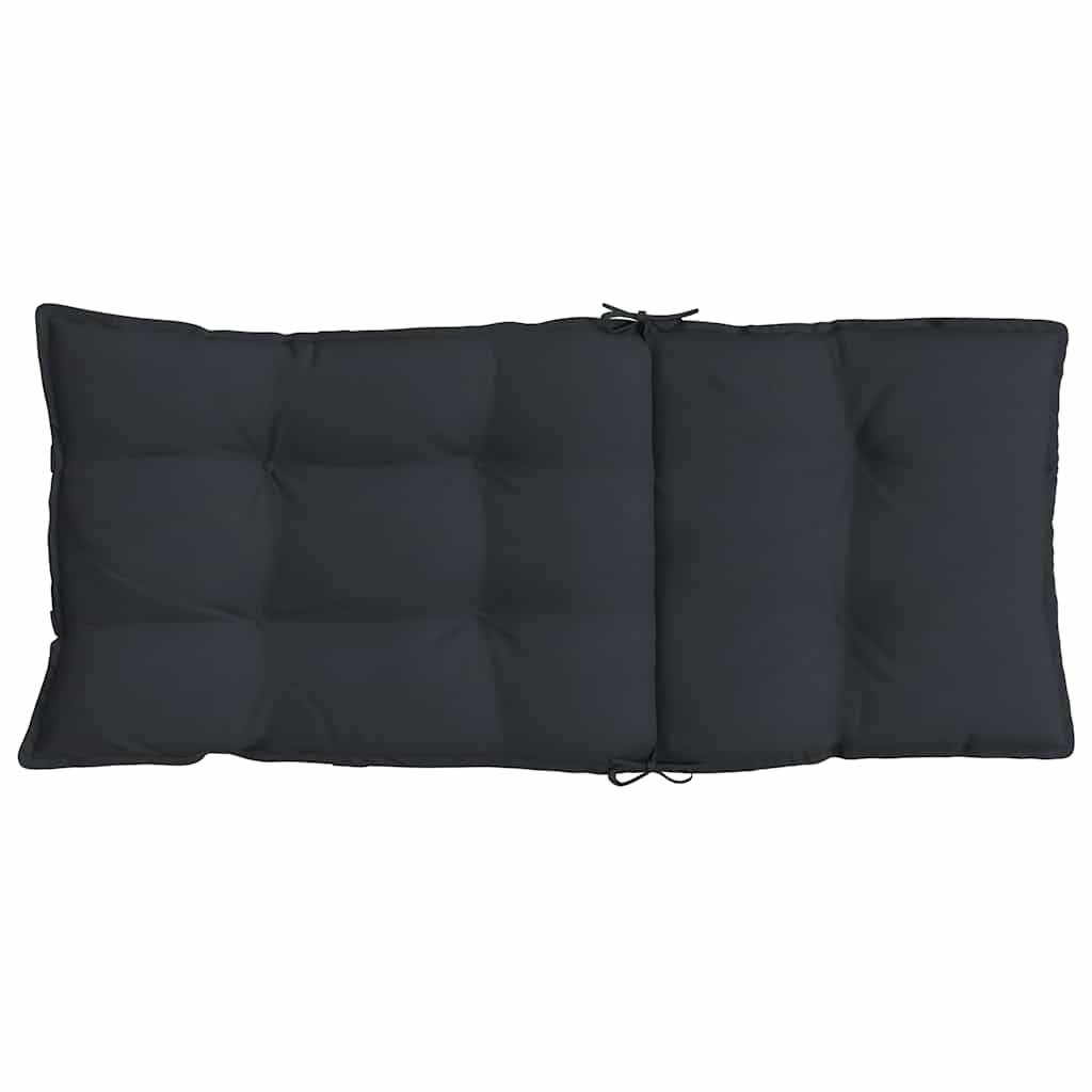 PANGIVO - Coussins de chaise à dossier haut tissu oxford noir 120 x 50 x 7 cm, poids:3.75kg - PANGIVO - Image 7