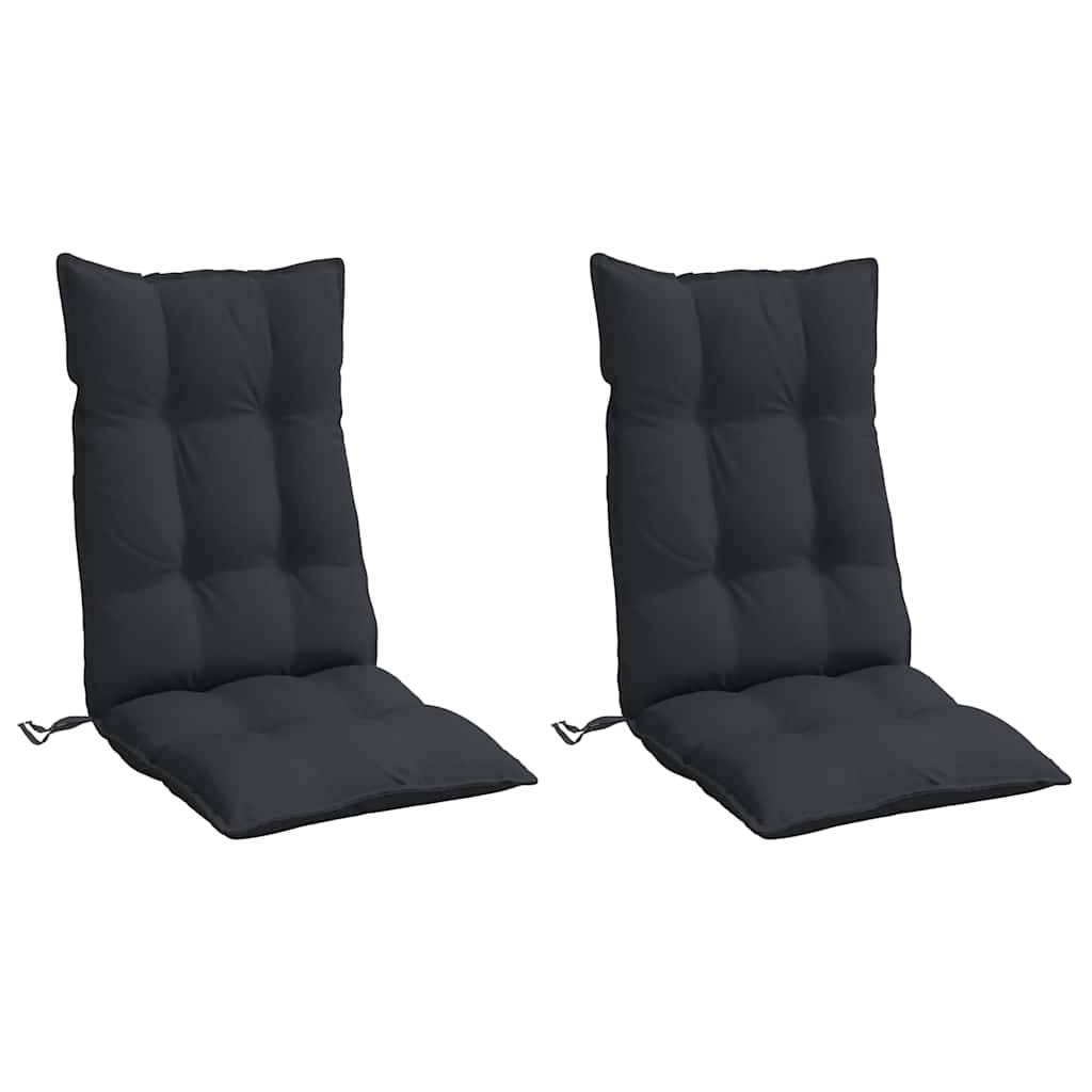 PANGIVO - Coussins de chaise à dossier haut tissu oxford noir 120 x 50 x 7 cm, poids:3.75kg - PANGIVO - Image 3