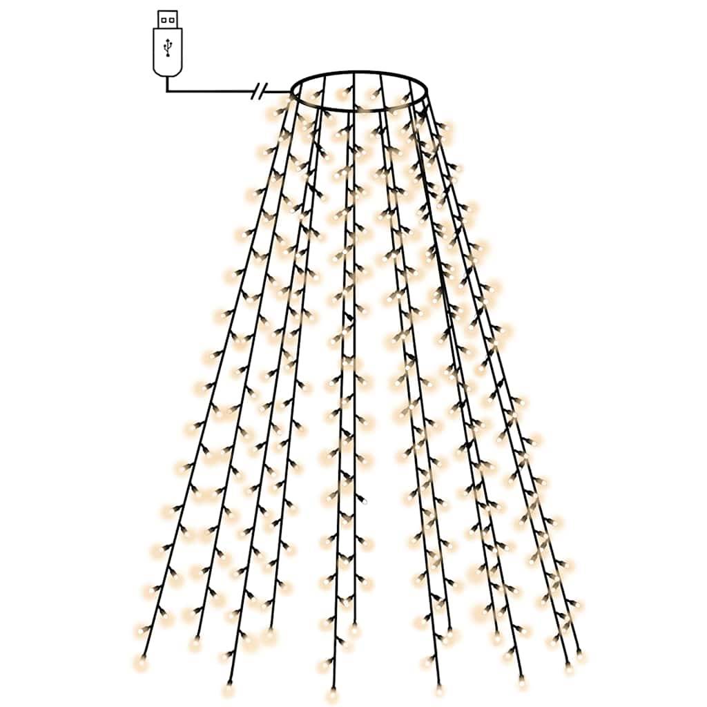 PANGIVO - Guirlande lumineuse sapin PVC blanc froid 210 cm - PANGIVO - Image 2