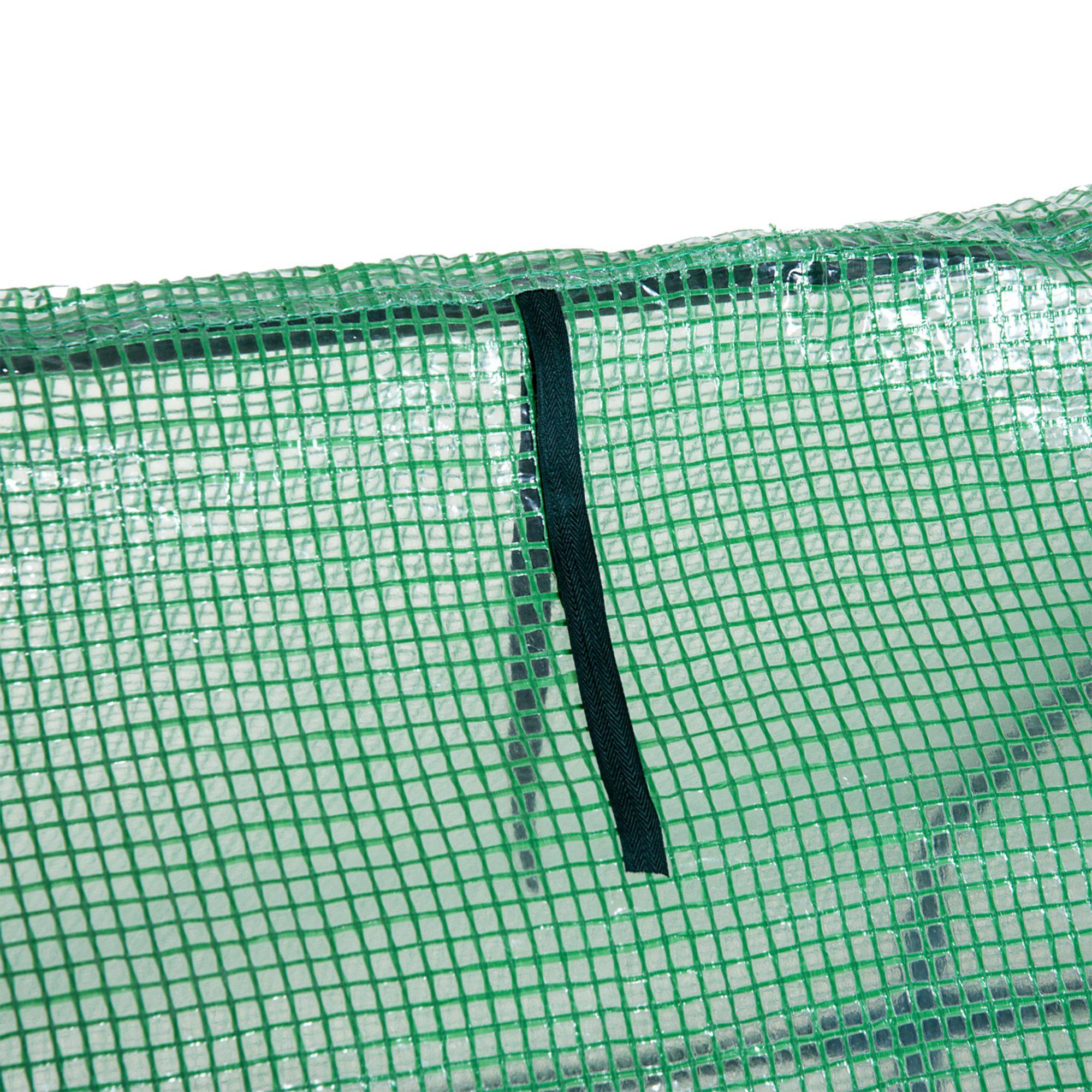Serre Tunnel Jardin Acier PE 140g/m² Potager Protection Semis 270x90x90cm - ComfortXL Outdoor Living - Image 8