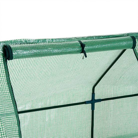 Serre Tunnel Jardin Acier PE 140g/m² Potager Protection Semis 270x90x90cm - ComfortXL Outdoor Living - Image 7