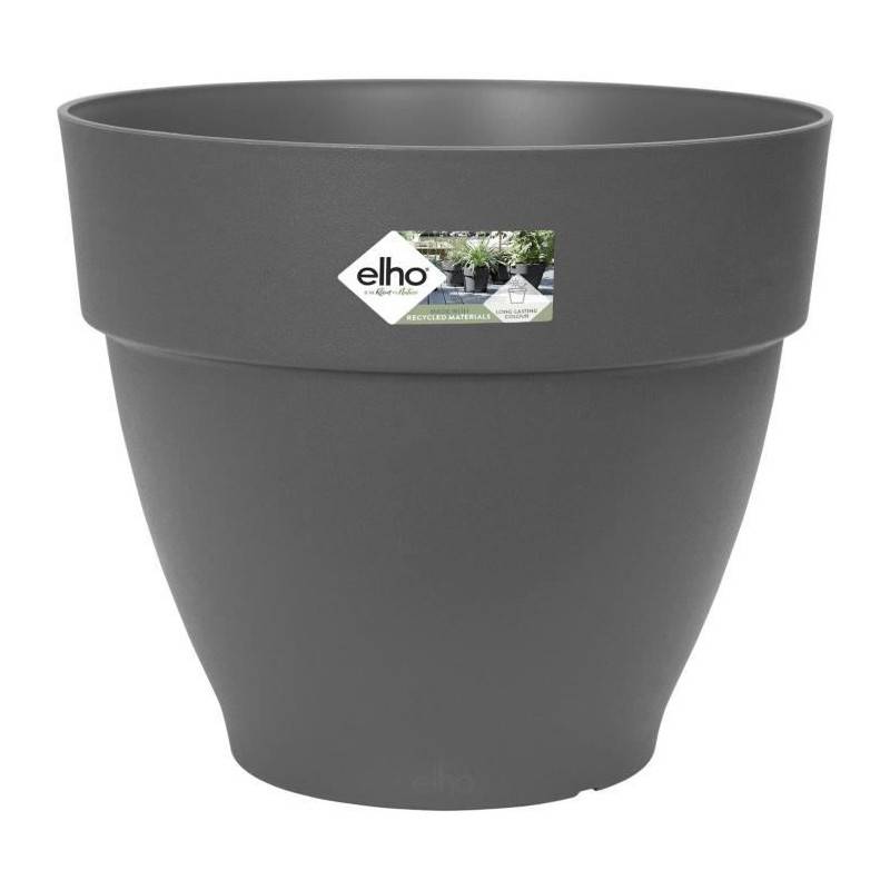Elho - Pot De Fleurs Rond Vibia - Plastique Réservoir - ø47 - Blanc - Image 1