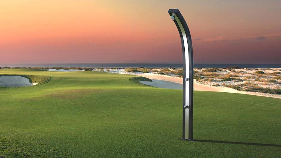 Douche solaire aluminium Spring A120 ANTHRACITE INOX SPRING by ARKEMA DESIGN - Image 2