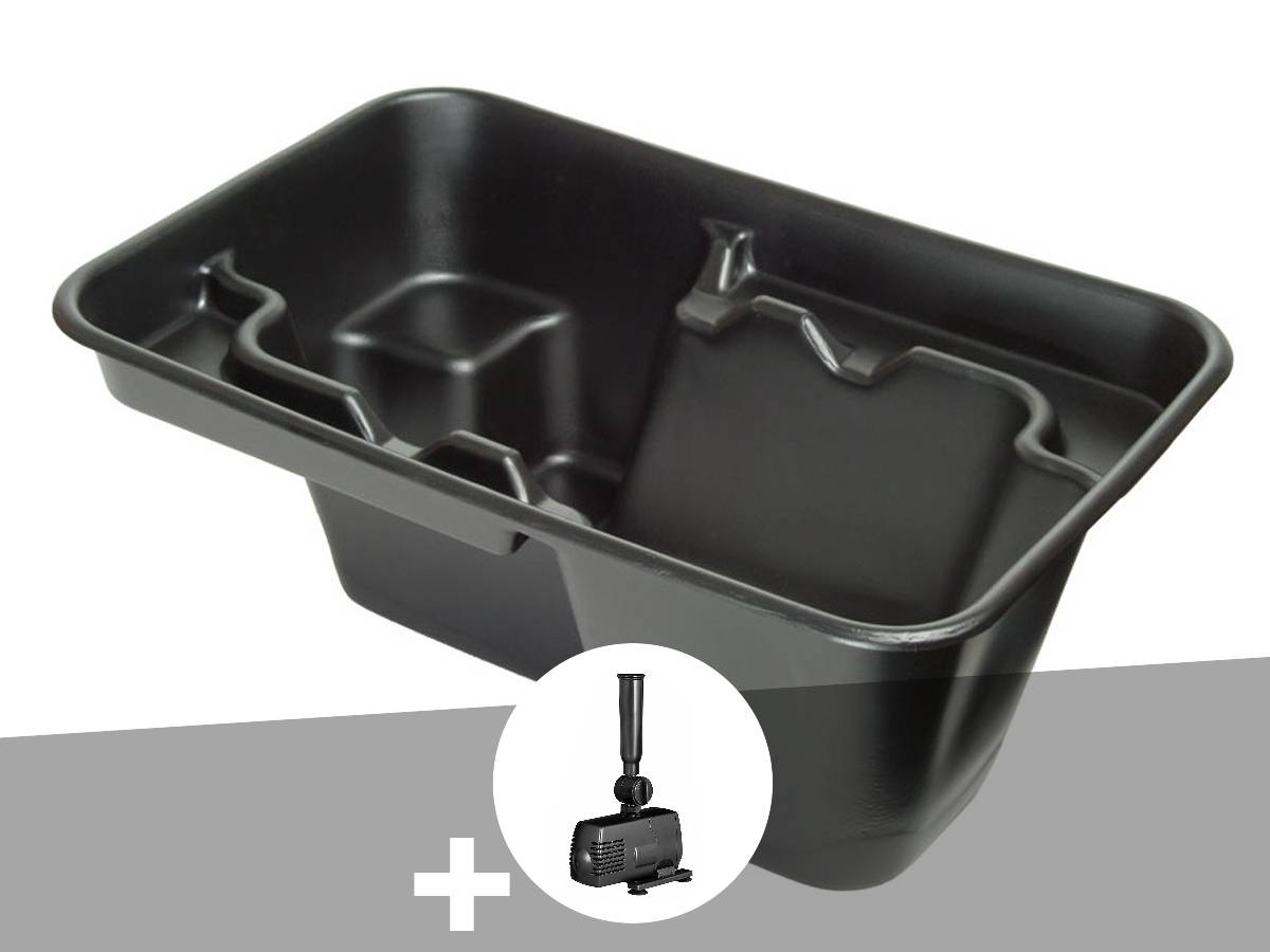 Ubbink - Bassin préformé Jupiter rectangulaire 230 L + pompe de filtration- Ubbink