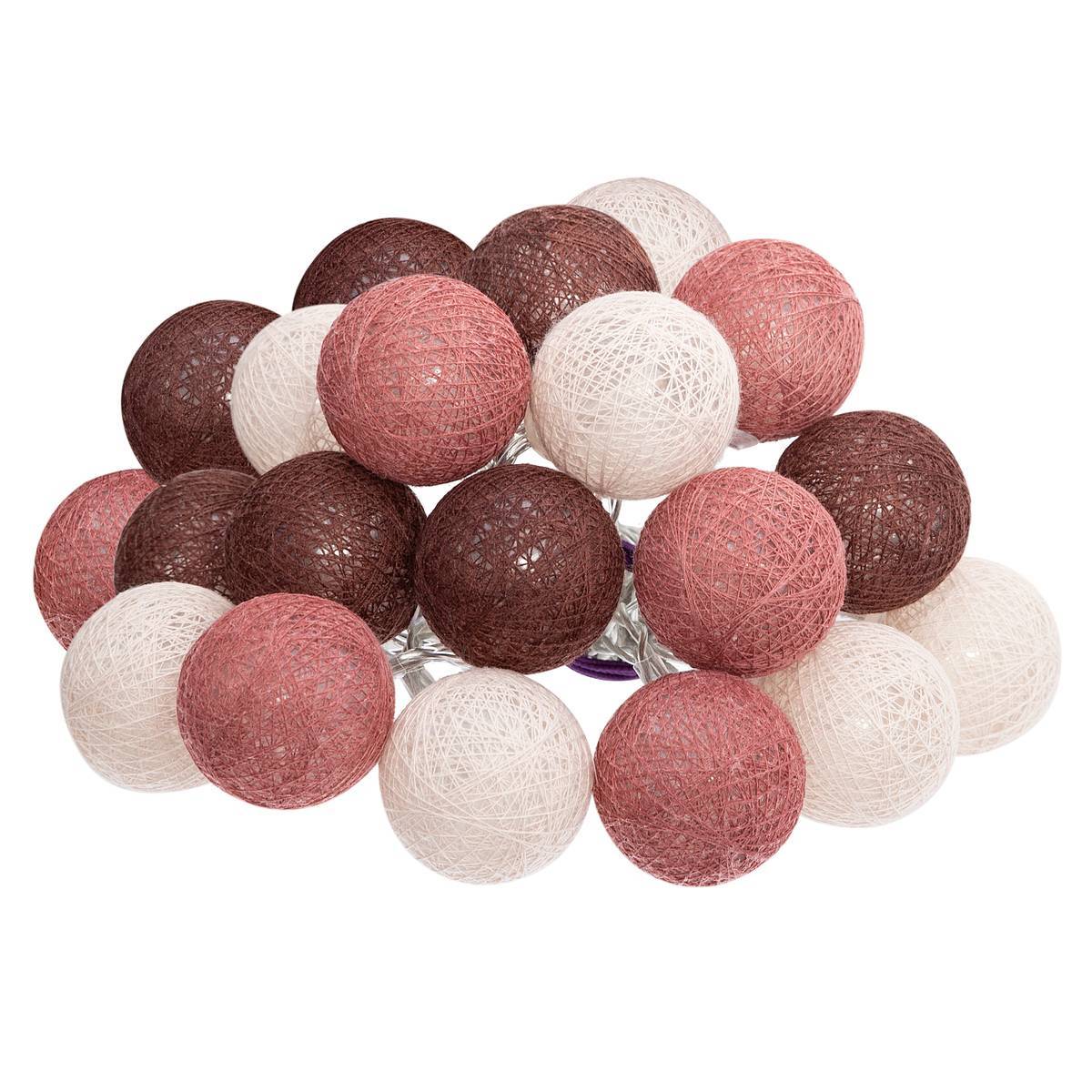 Atmosphera - Guirlande Led Secteur 20 Boules Assortiments D 6 Box - Atmosphera Créateur d'intérieur