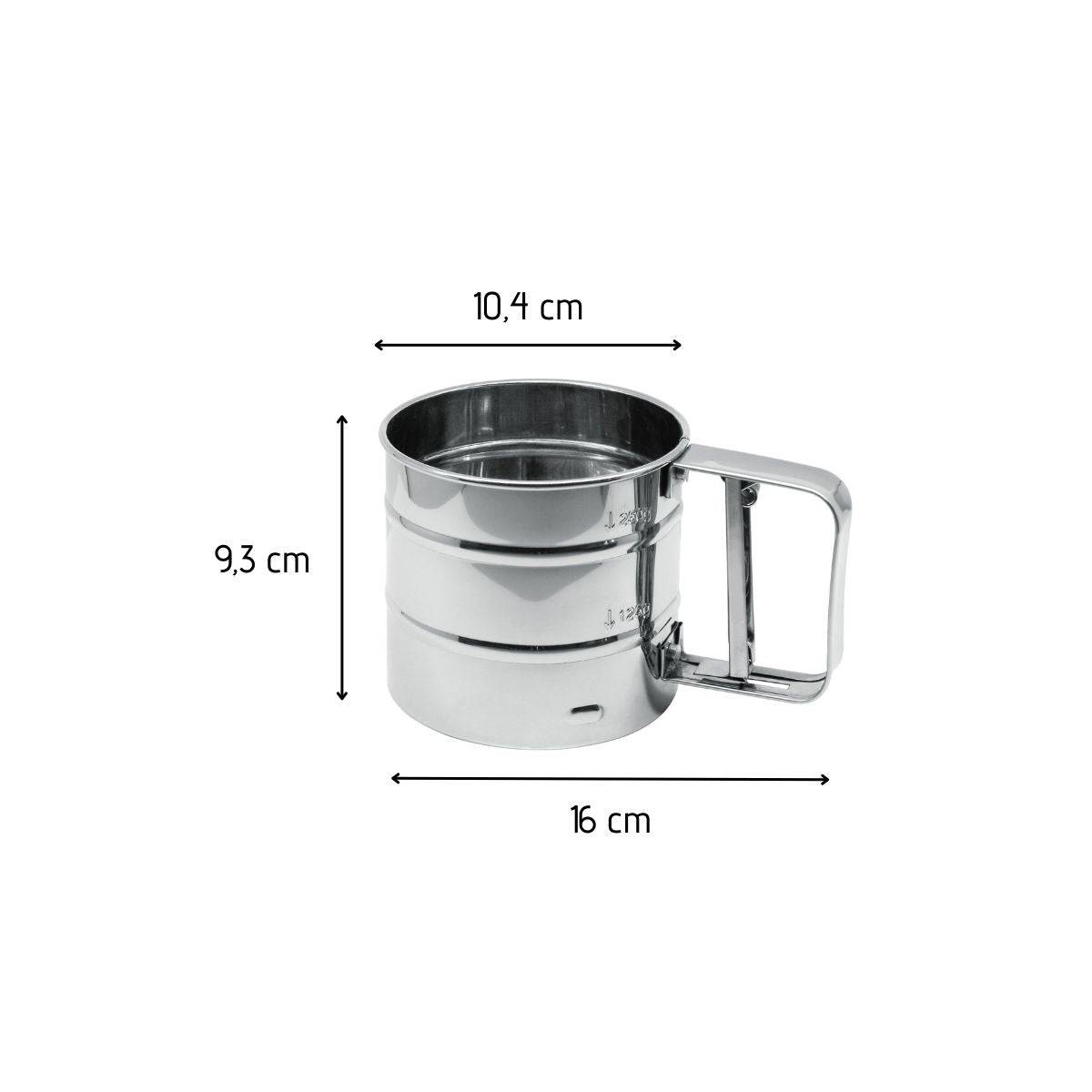 Tamis de farine en inox 10 cm FM Professional - Image 3