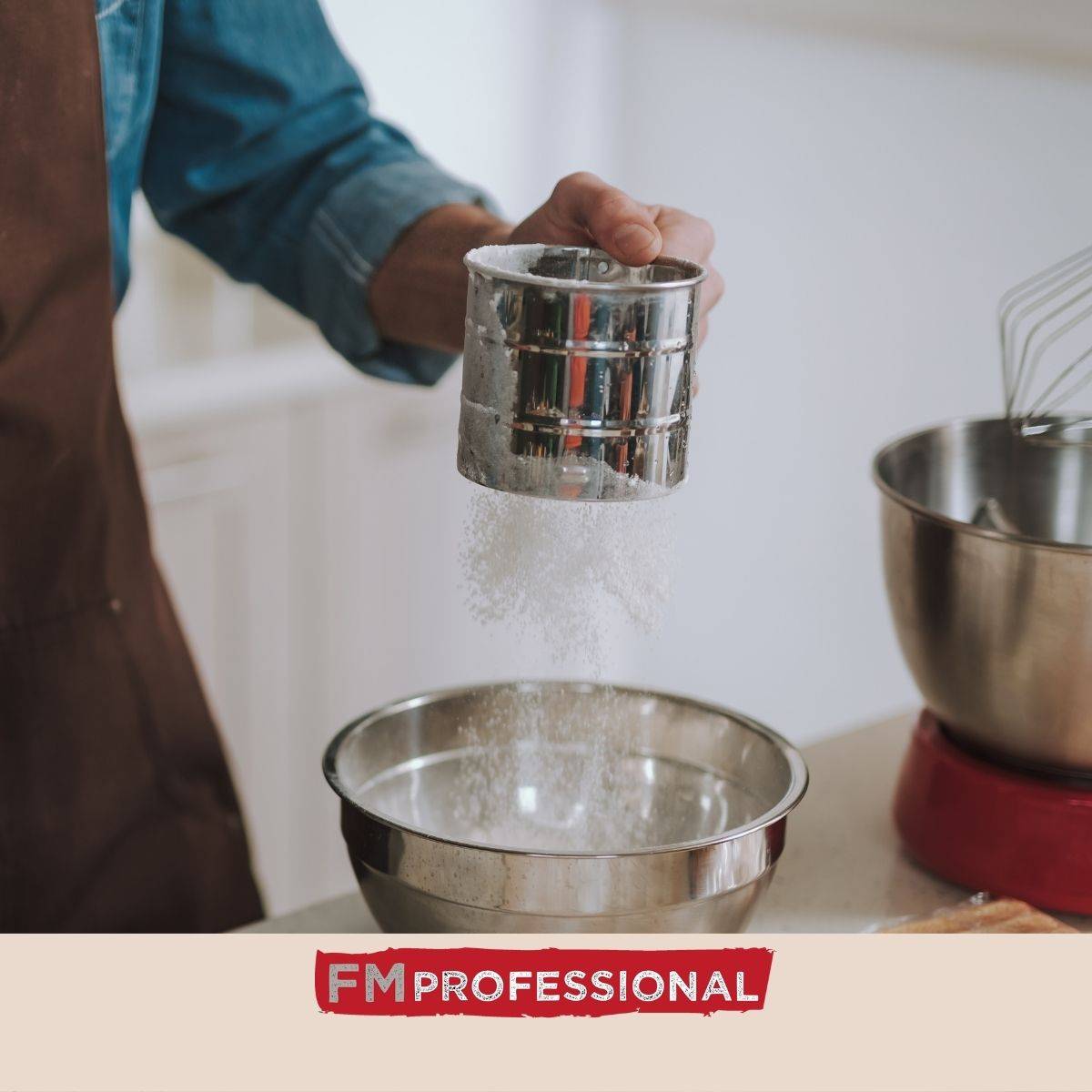 Tamis de farine en inox 10 cm FM Professional - Image 2