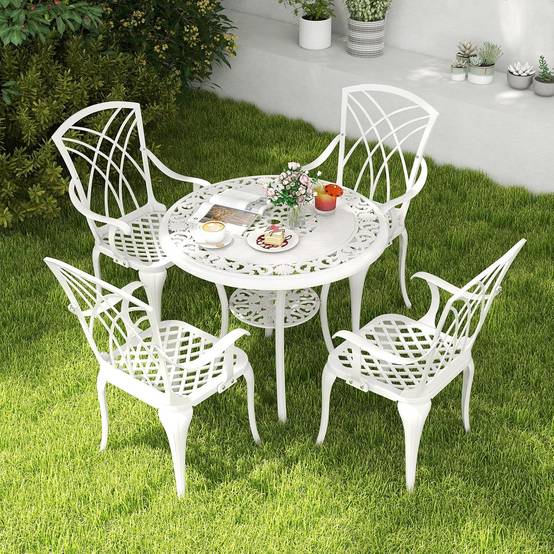 Set bistrot 2 personnes - Table ronde 60 cm avec 2 chaises - Acier thermolaqué - Vert Set bistrot 2 personnes - Table ronde 60 cm avec 2 chaises - Acier thermolaqué - Vert