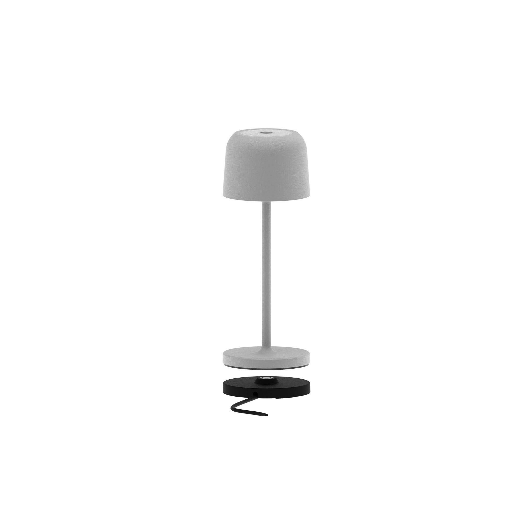 Lumisky - 6 Lampes de table SOPHIA Gris clair + base de chargement - Image 5