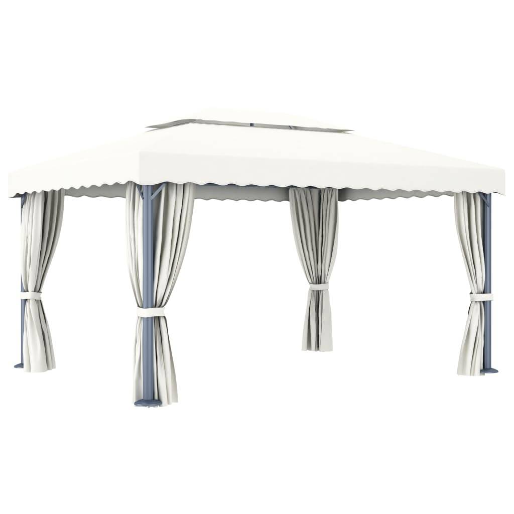 PANGIVO - Tonnelle aluminium blanc crème 400 x 300 x 264 cm - PANGIVO - Image 5