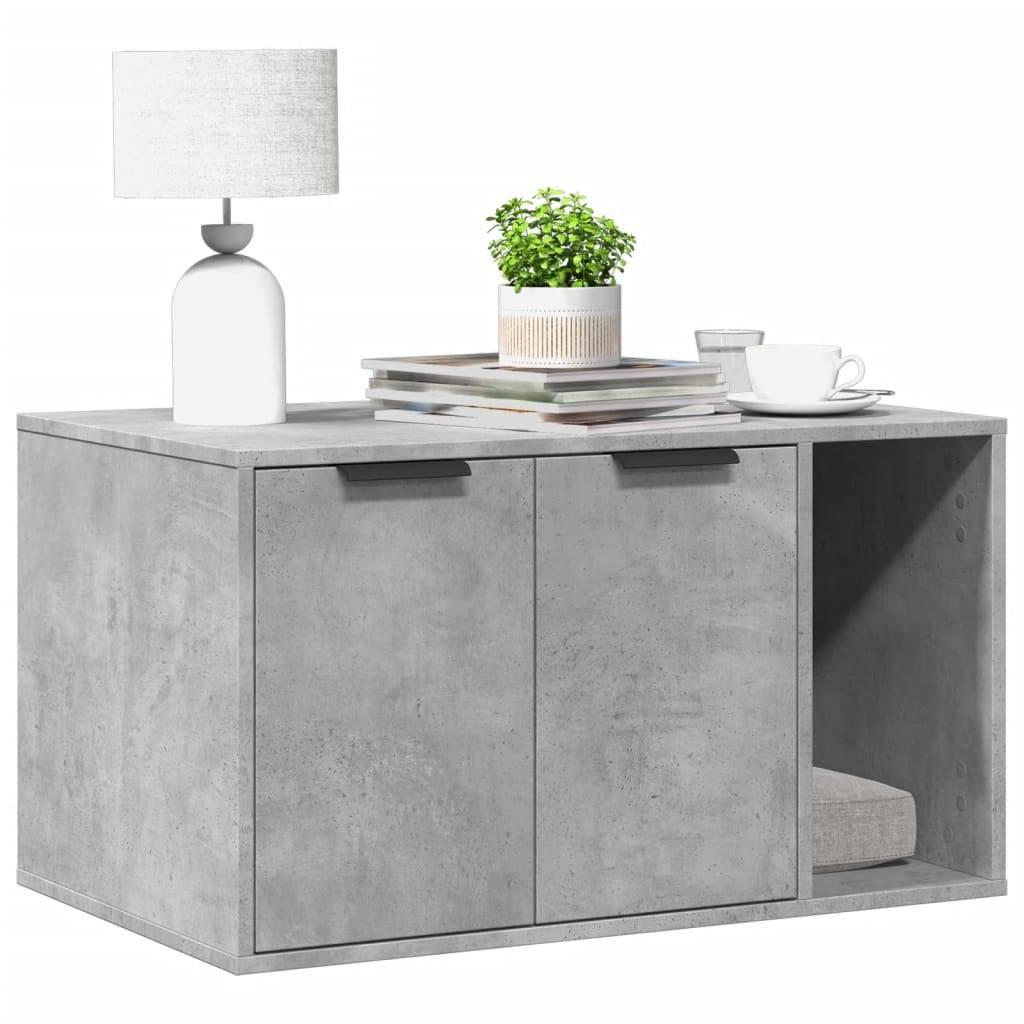 Prolenta Premium - Meuble à litière pour chat bois gris 80 x 50 x 45 cm - Prolenta premium p361.8 - Image 2