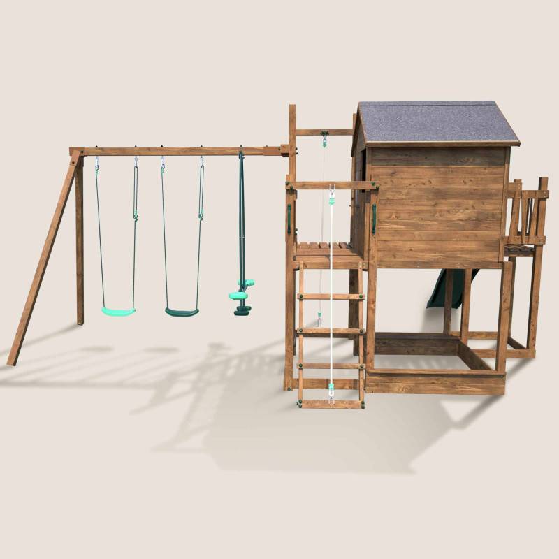 Soulet - Aire de jeux avec cabane et toboggan COTTAGE HAPPY - Image 2