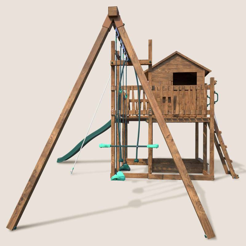 Soulet - Aire de jeux avec cabane et toboggan COTTAGE HAPPY - Image 8
