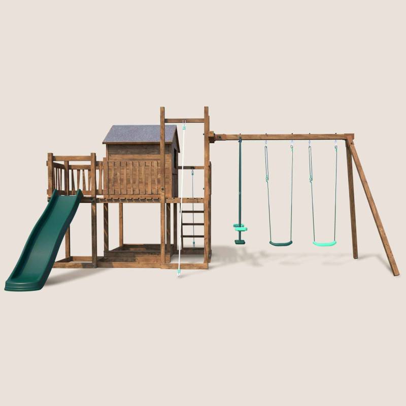 Soulet - Aire de jeux avec cabane et toboggan COTTAGE HAPPY - Image 7