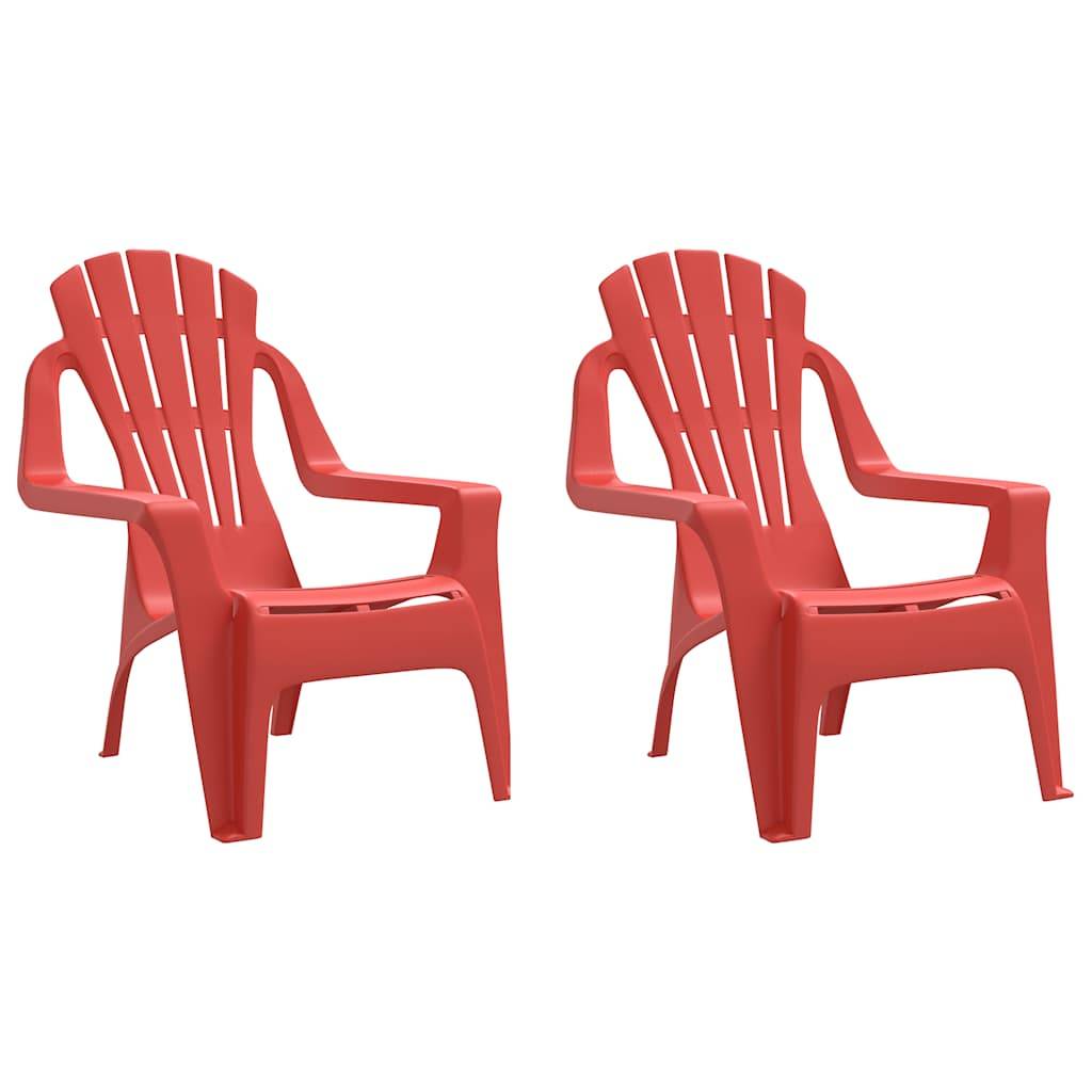 PANGIVO - Chaises de jardin pour enfants rouge 37 x 34 x 44 cm PP - PANGIVO - Image 2