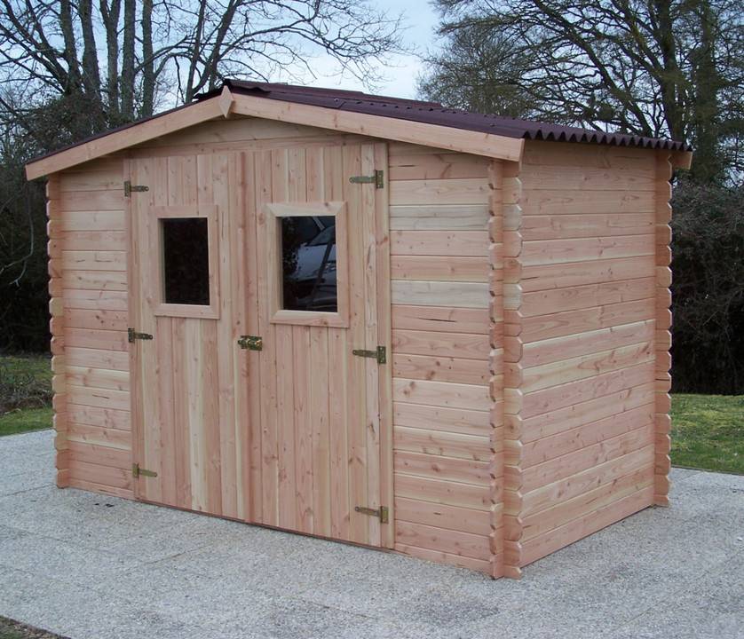 Habrita - Abri DALIA madriers Douglas 20 mm sans plancher 5,24 m² Habrita - Image 3