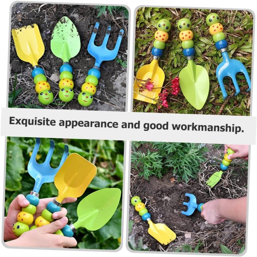 Kit d'outils jardinage enfant - Pelle + râteau colorés - Exploration nature - Living123 - Image 6