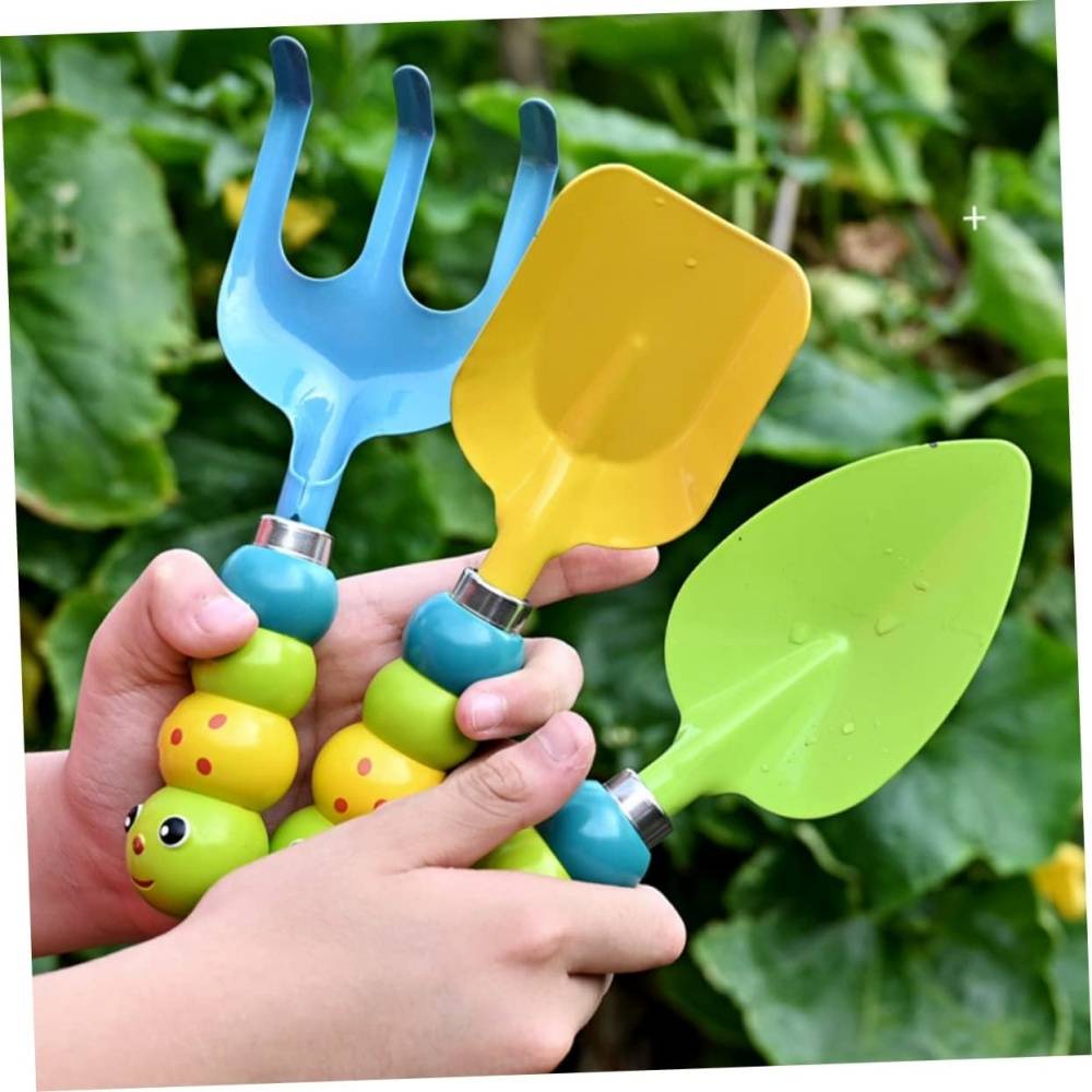 Kit d'outils jardinage enfant - Pelle + râteau colorés - Exploration nature - Living123 - Image 4