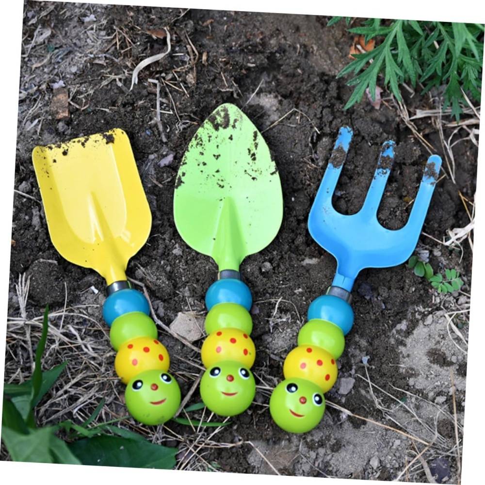 Kit d'outils jardinage enfant - Pelle + râteau colorés - Exploration nature - Living123 - Image 7