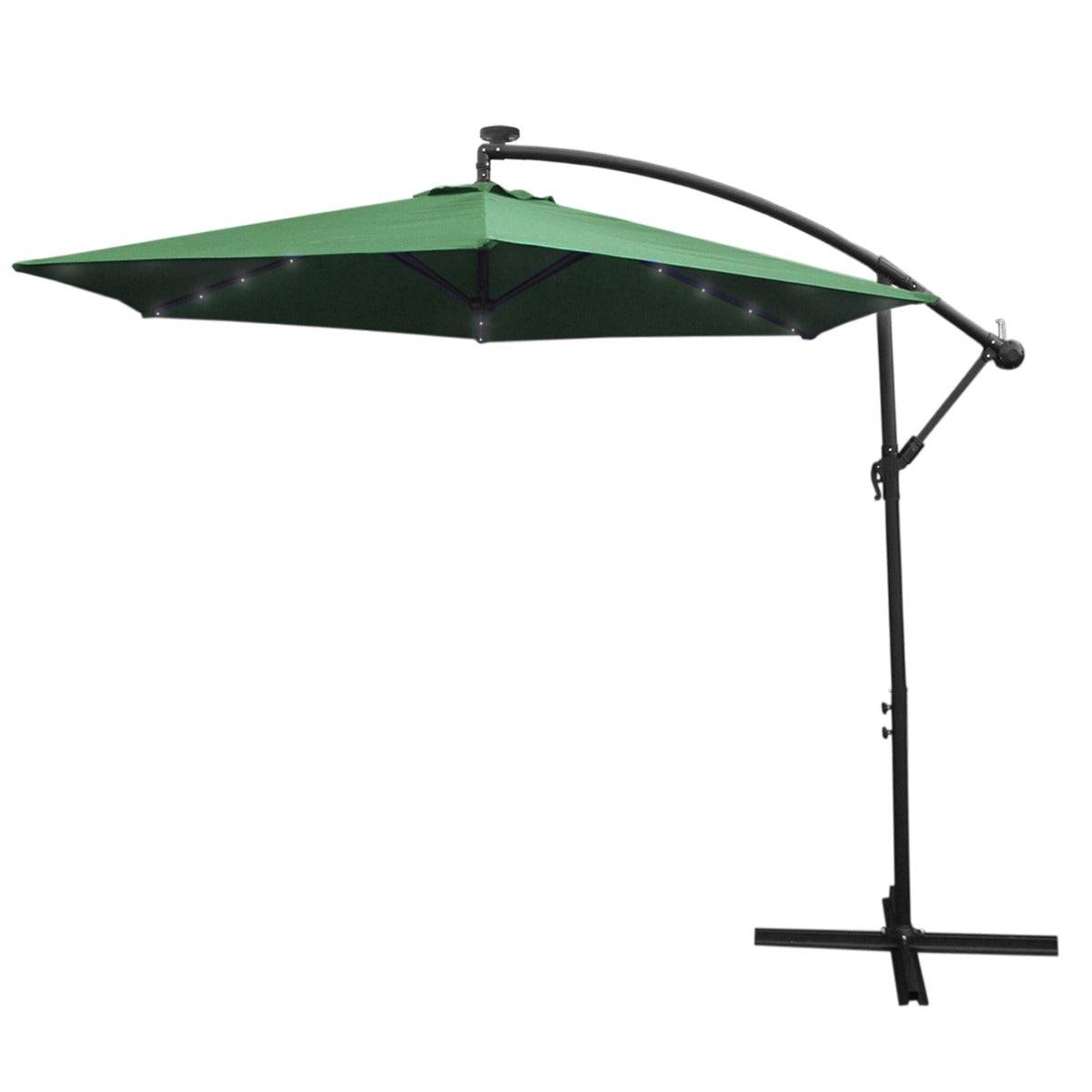 Monstershop - Parasol Vert 3m avec LED's Intégrés - Image 1