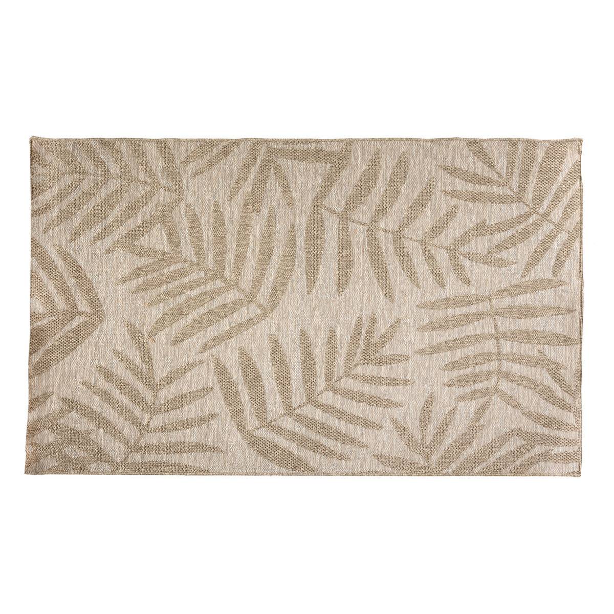 Tapis décoratif Beige Lin pour extérieur ou intérieur 160 x 230 cm - Image 1