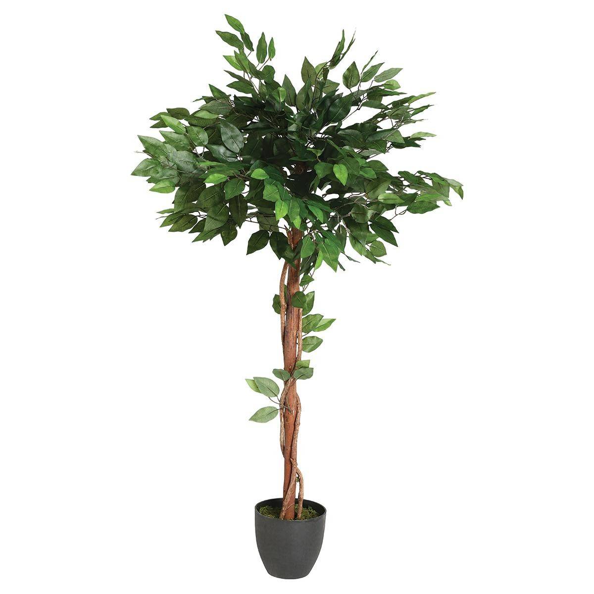 Plante Artificielle "Ficus" 120cm Vert - Image 1