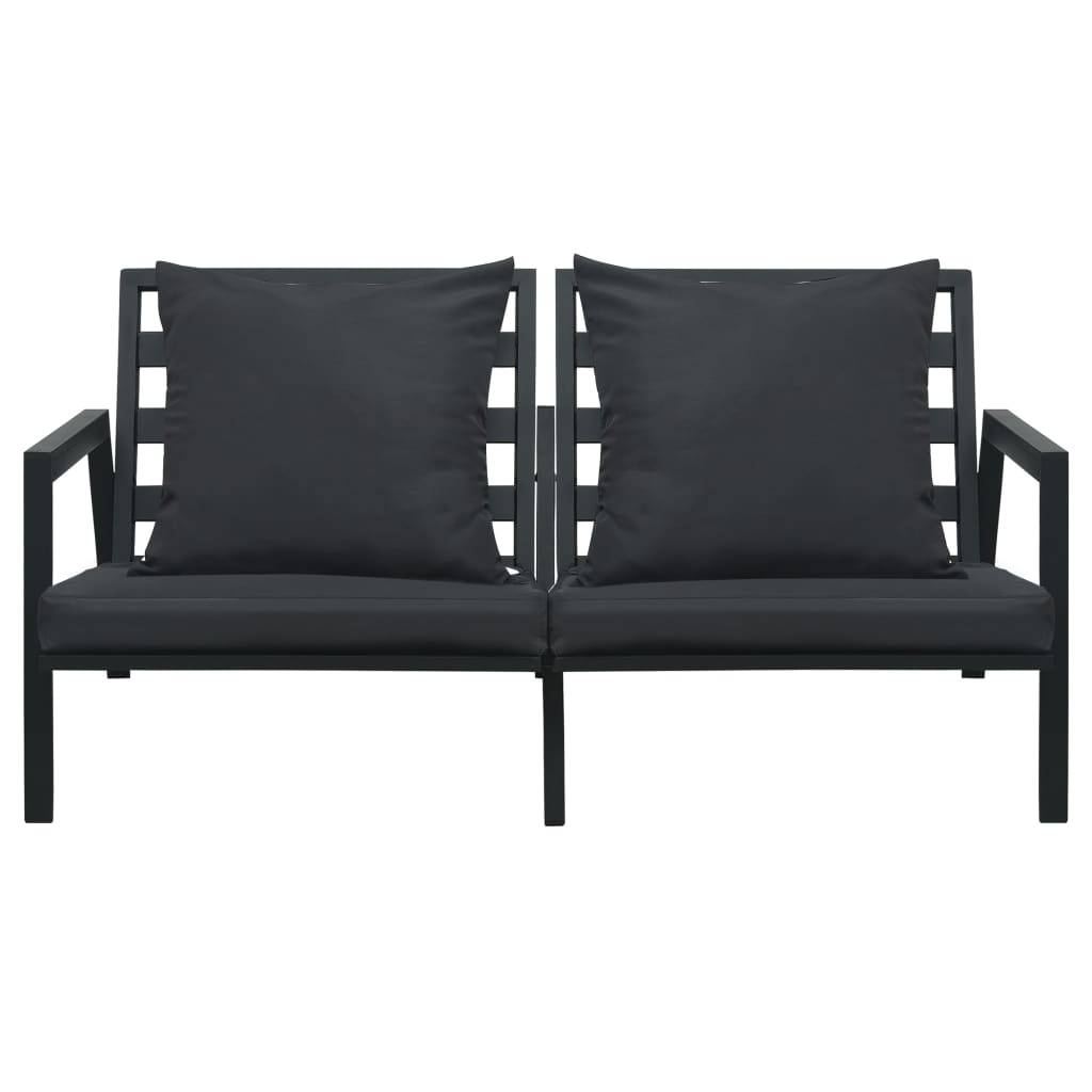 Vidaxl - Salon de jardin 5 pcs avec coussins Aluminium Gris foncé vidaXL 47817 - Image 6