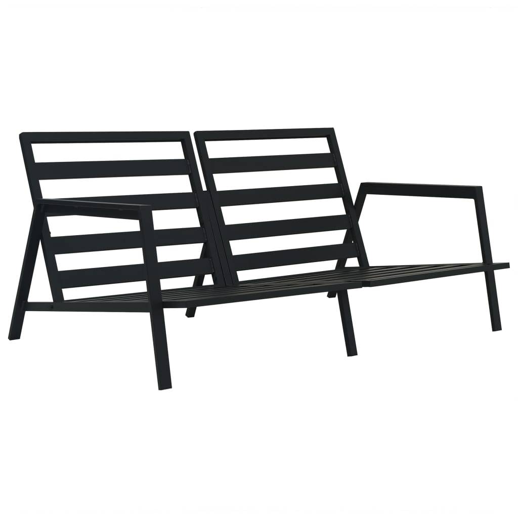 Vidaxl - Salon de jardin 5 pcs avec coussins Aluminium Gris foncé vidaXL 47817 - Image 9