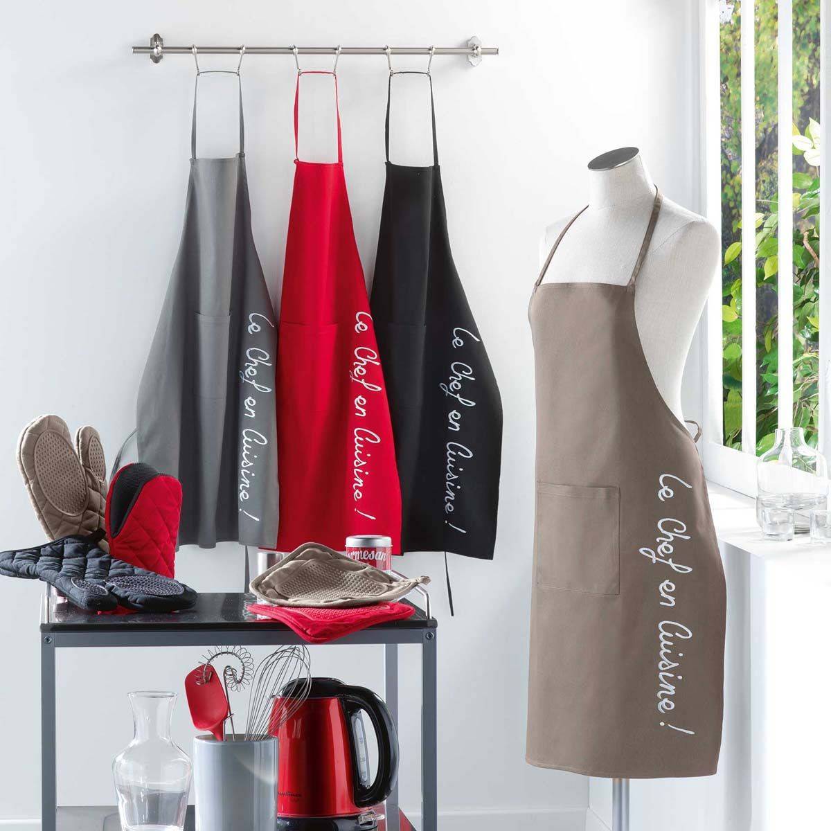 Tablier de Cuisine "Cuistot" 84cm Noir - Image 4