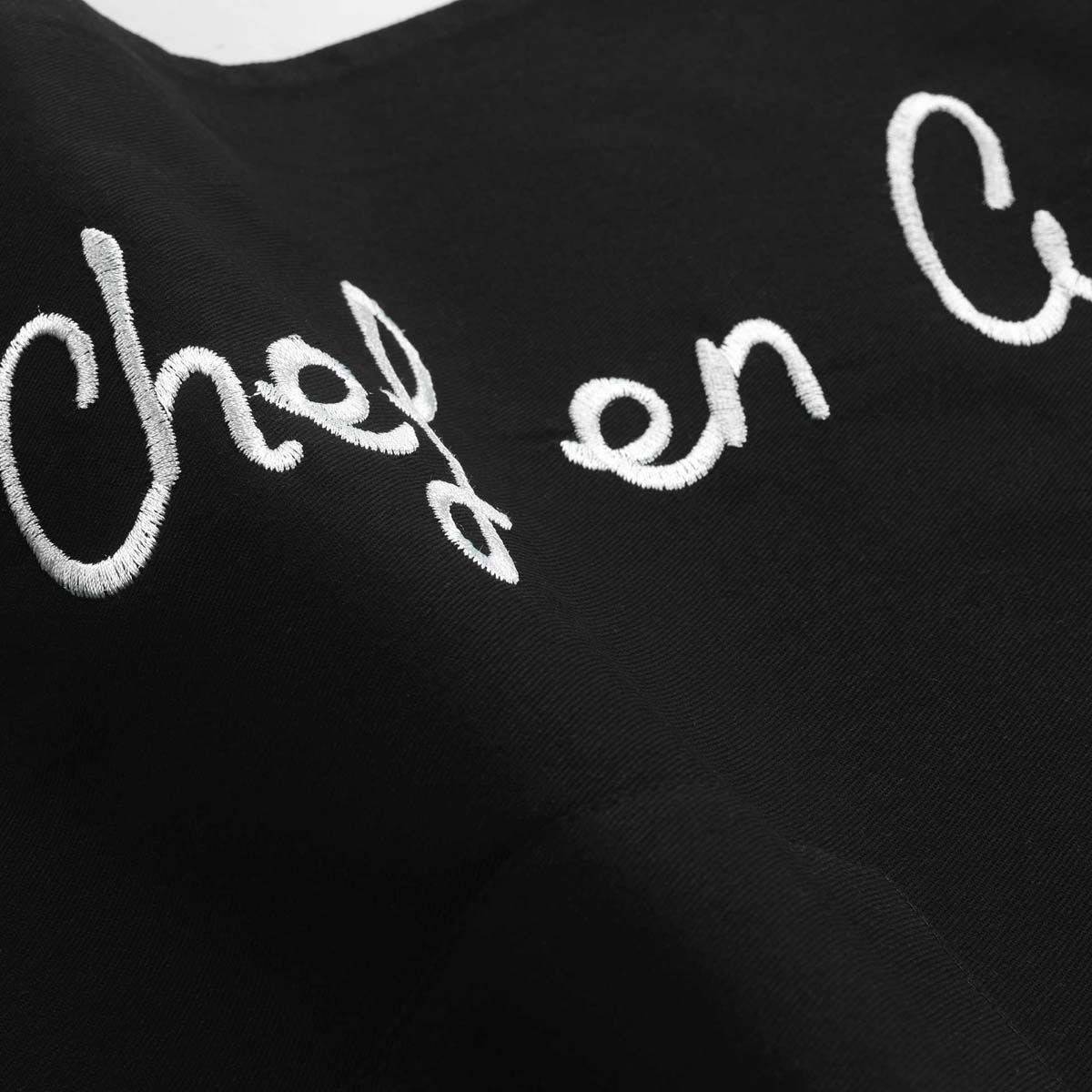 Tablier de Cuisine "Cuistot" 84cm Noir - Image 3