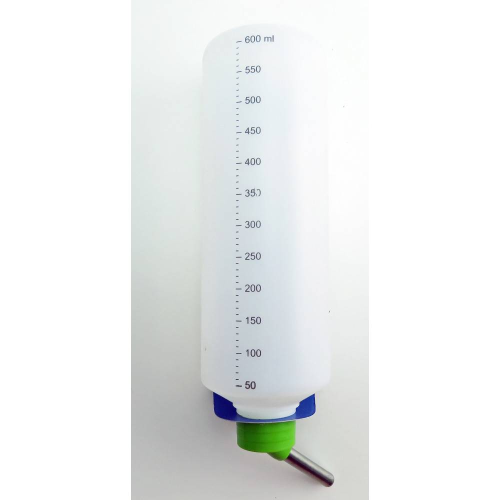 Trixie - Un biberon 600 ml en plastique avec support métal pour lapins coloris aléatoires - Image 1