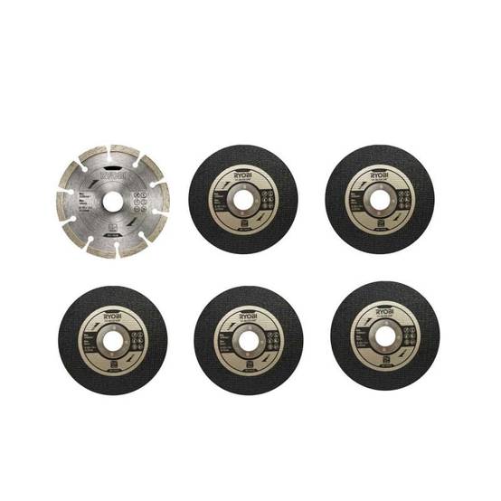 Ryobi - Pack RYOBI Meuleuse d'angle 800W - 125mm - RAG800-125G - Kit 6 disques 125 mm - Image 3