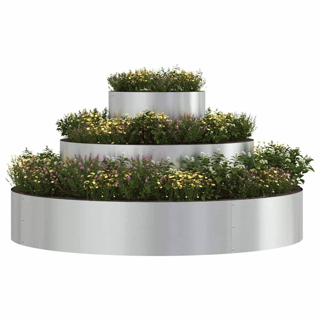 Maison Chic - Cache-pot, Pot De Fleurs Argent 120 x 120 x 20 cm Acier galvanisé g338 - Image 2