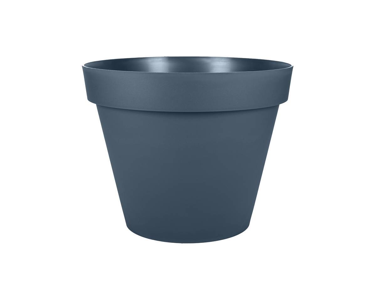 Eda - Pot de fleurs rond Toscane Ø 48 x H.40 cm - Bleu jean - Eda - Image 2