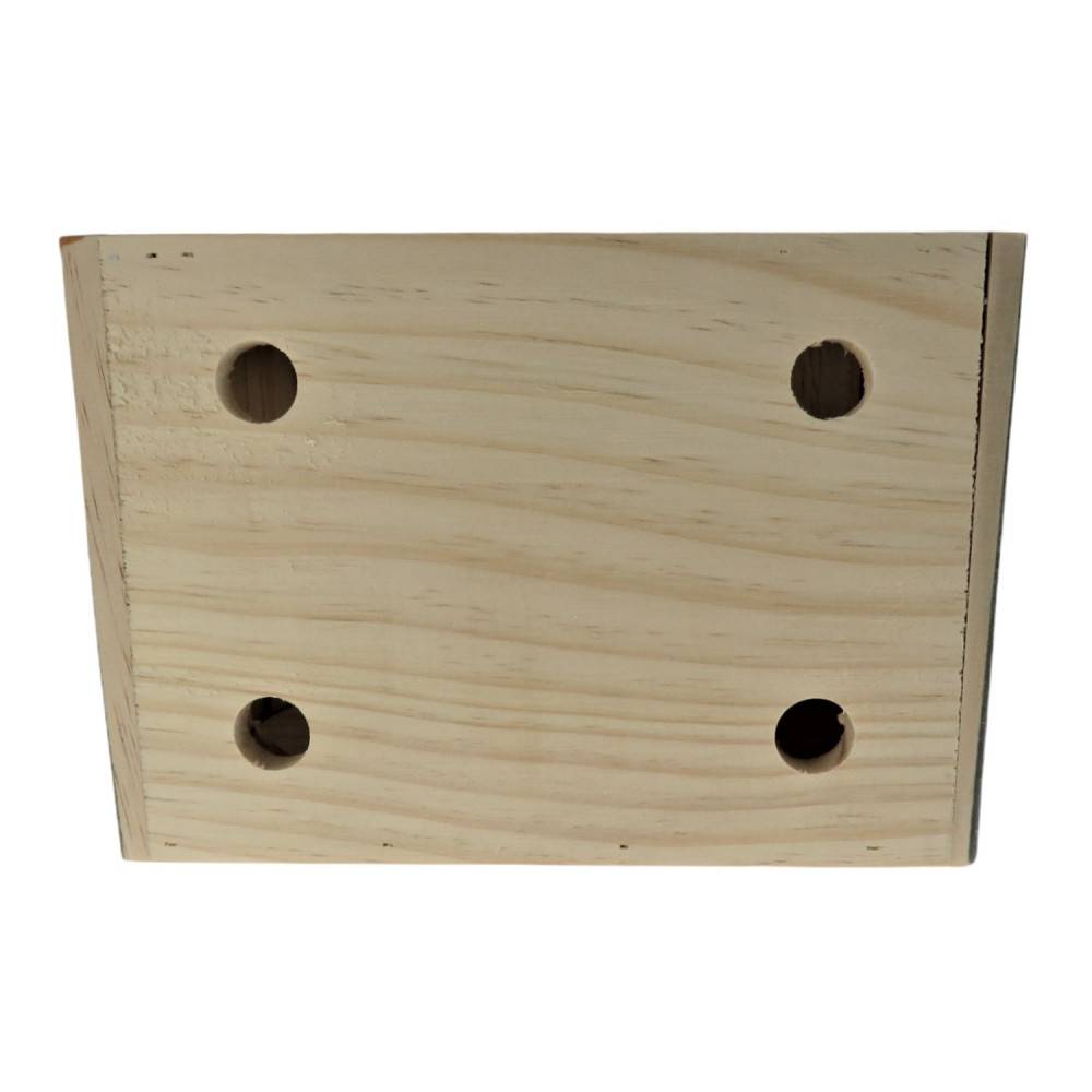 animallparadise - Maison en bois demi rond, caramel, 21 x 14.5 x 15 cm pour rongeur - Image 5