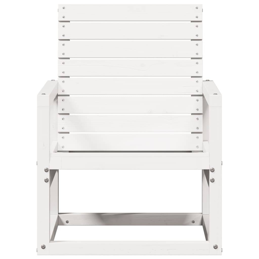 Vidaxl - Chaise de jardin blanc 57,5x63x76 cm bois de pin massif vidaXL 832548 - Image 5