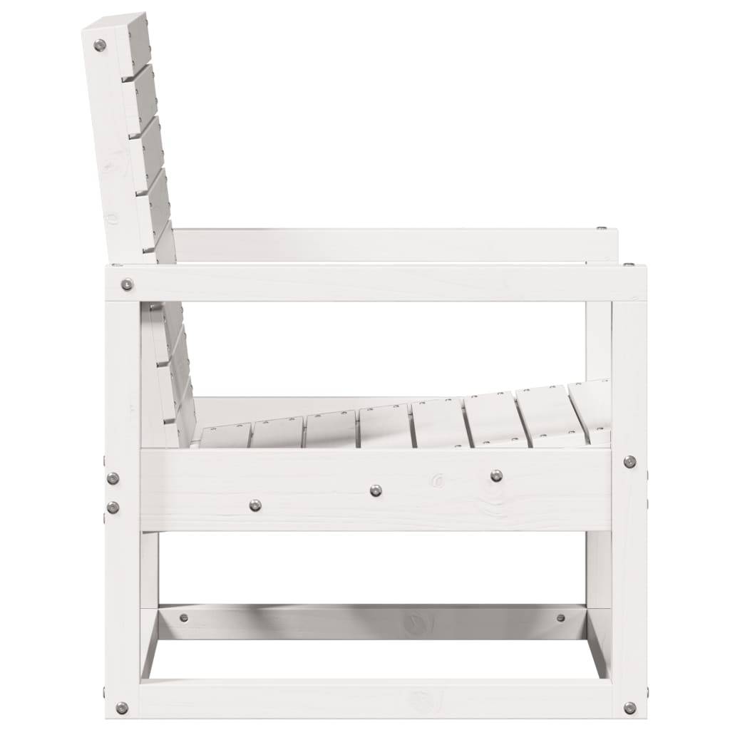 Vidaxl - Chaise de jardin blanc 57,5x63x76 cm bois de pin massif vidaXL 832548 - Image 6