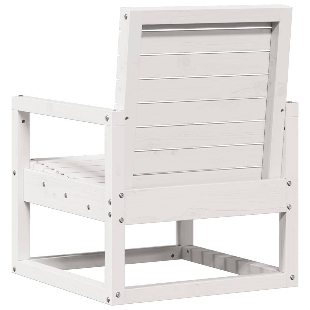 Vidaxl - Chaise de jardin blanc 57,5x63x76 cm bois de pin massif vidaXL 832548 - Image 7