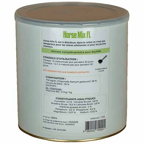 Horse Mix FL - Confort digestif et poids - 1kg - Distri’Horse33 - Image 2