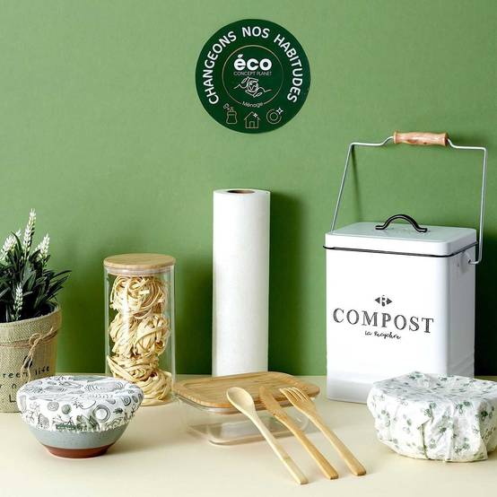 Bocal de Conservation 1,2L en Verre Couvercle Bambou - BAMPA - Image 2