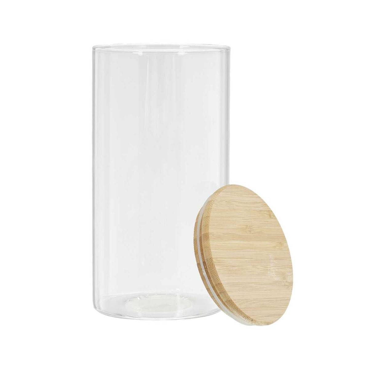 Bocal de Conservation 1,2L en Verre Couvercle Bambou - BAMPA - Image 3