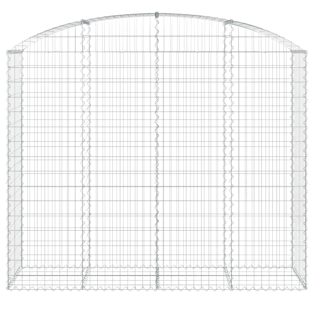 Vidaxl - Panier de gabions arqué 200x50x160/180 cm Fer galvanisé vidaXL 153478 - Image 4