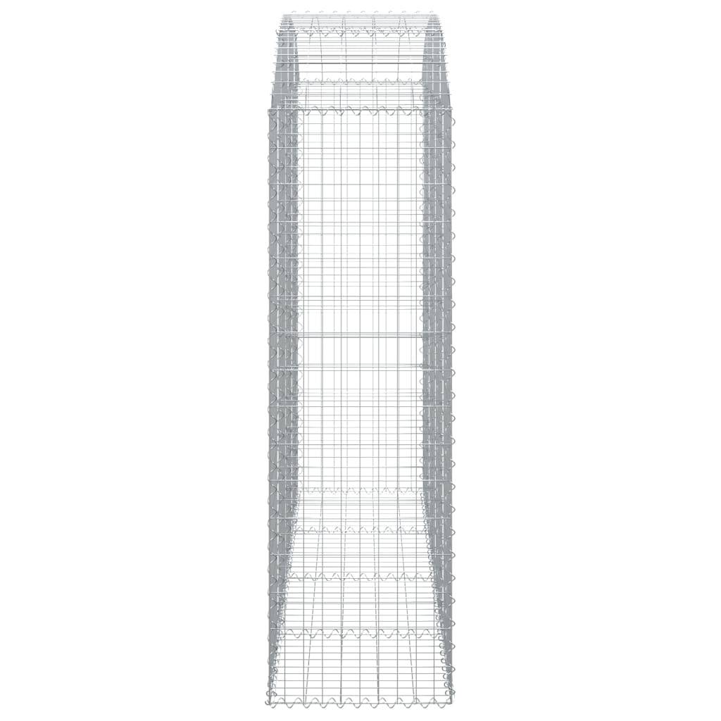 Vidaxl - Panier de gabions arqué 200x50x160/180 cm Fer galvanisé vidaXL 153478 - Image 5