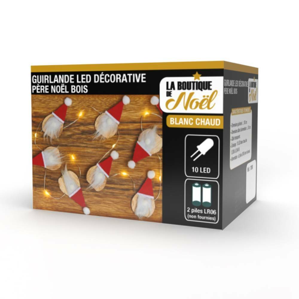 Guirlande lumineuse Père Noël scandinave - Image 1