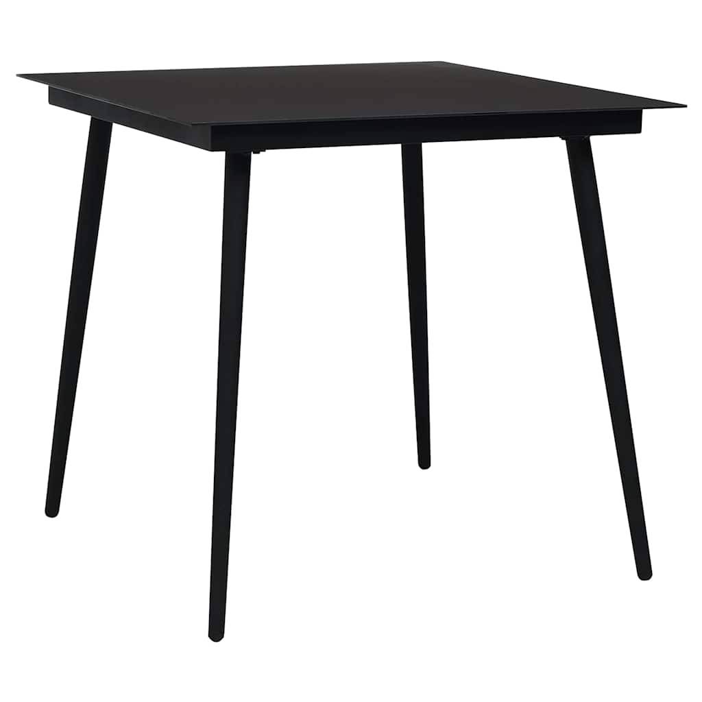 Vidaxl - Ensemble à manger de jardin 5 pcs-Salons de jardin Noir Rotin PVC 562675 - Image 7