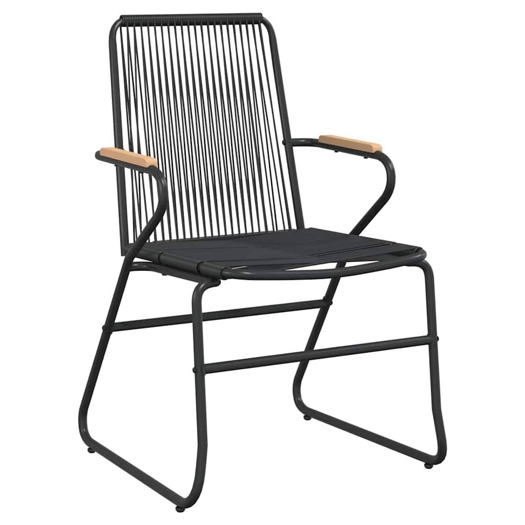 Vidaxl - Ensemble à manger de jardin 5 pcs-Salons de jardin Noir Rotin PVC 562675 - Image 5